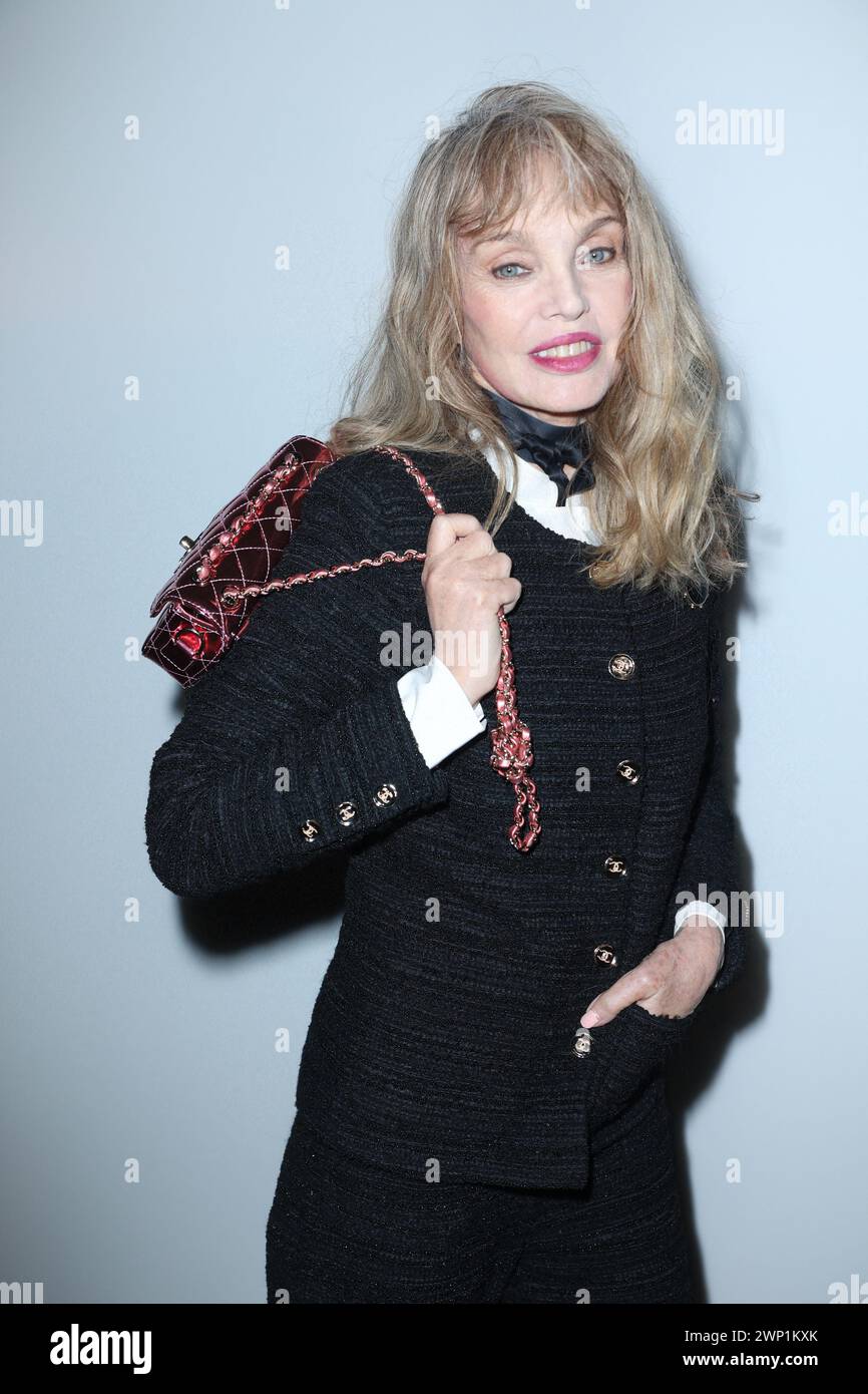 Paris, France. 05th Mar, 2024. Arielle Dombasle attending the Chanel