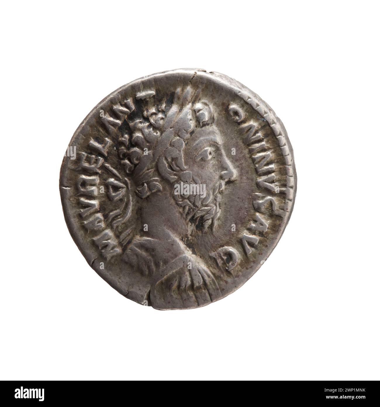 A denarius issued between 179 and 180 AD under Emperor Marcus Aurelius ...