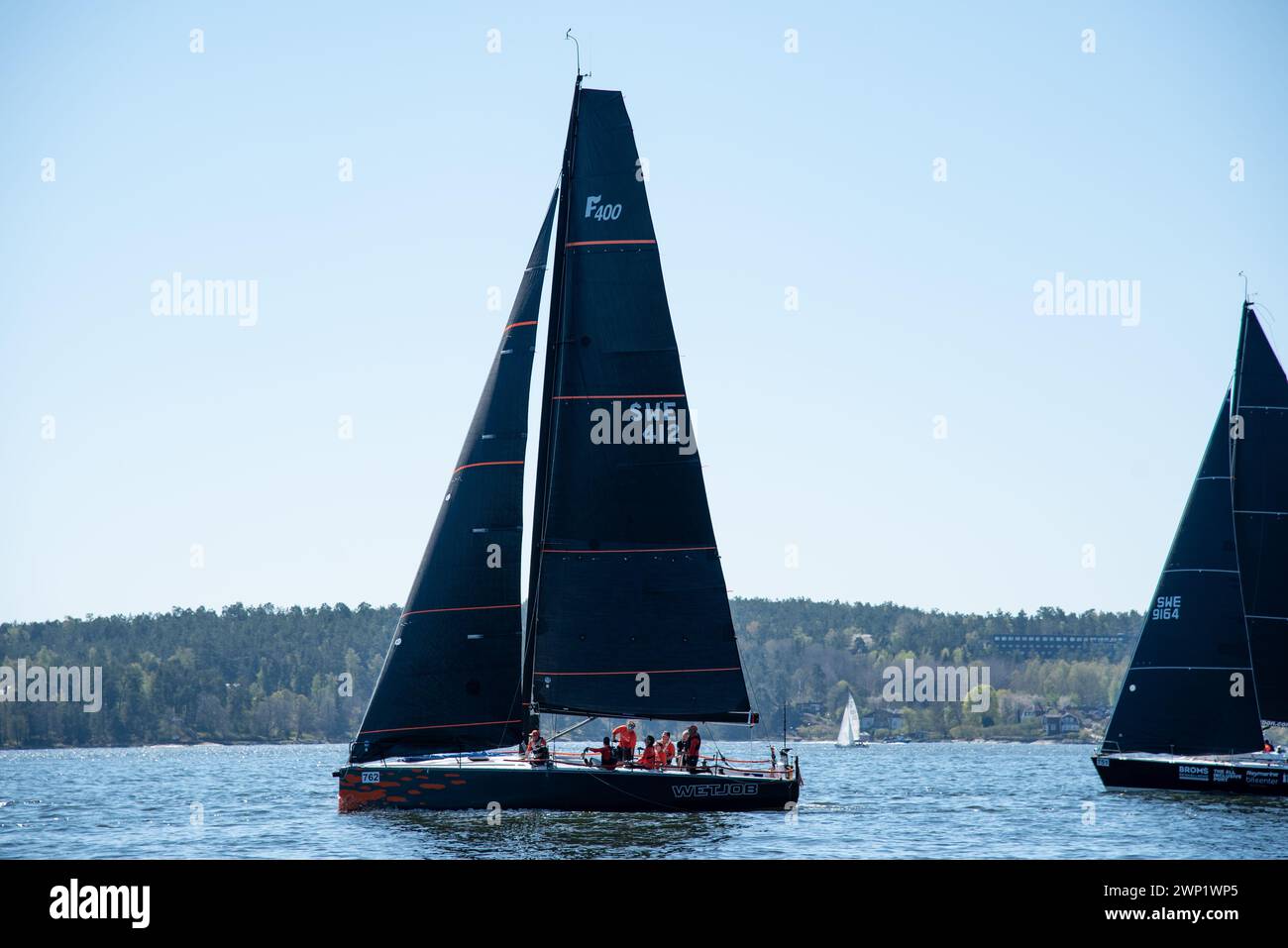 Lidingö runt 2023 regatta Stock Photo