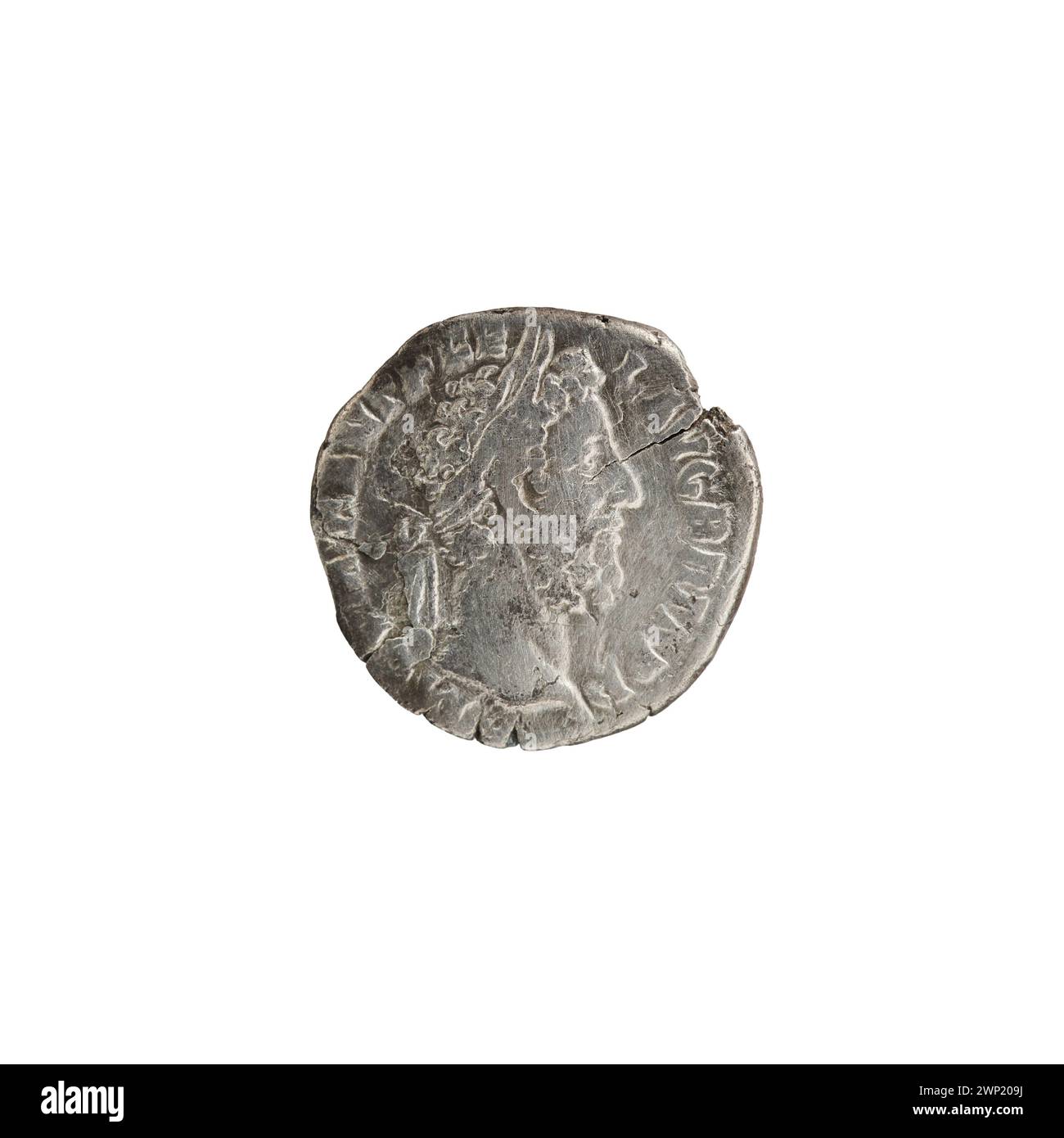 This denarius coin from 189 AD depicts Roman Emperor Commodus ...