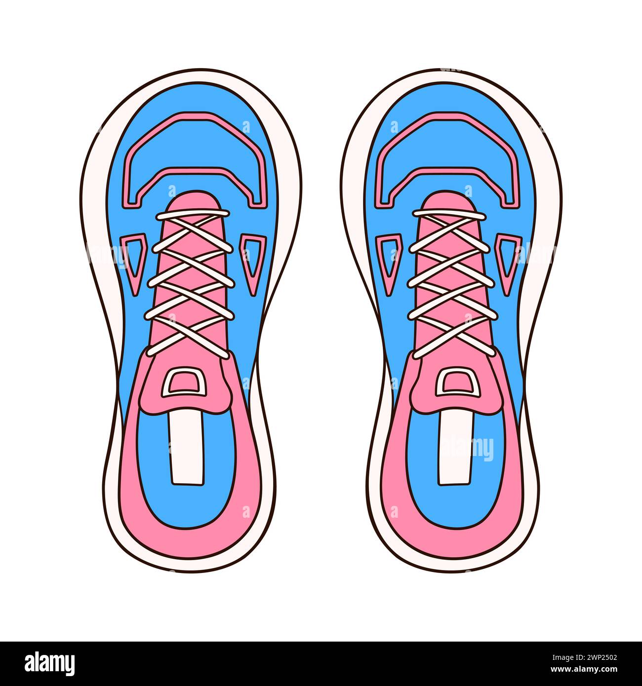 Casual Sneakers Shoes For Female In Cartoon Style Hand Drawn Design casual-sneakers-shoes-for-female-in-cartoon-style-hand-drawn-design