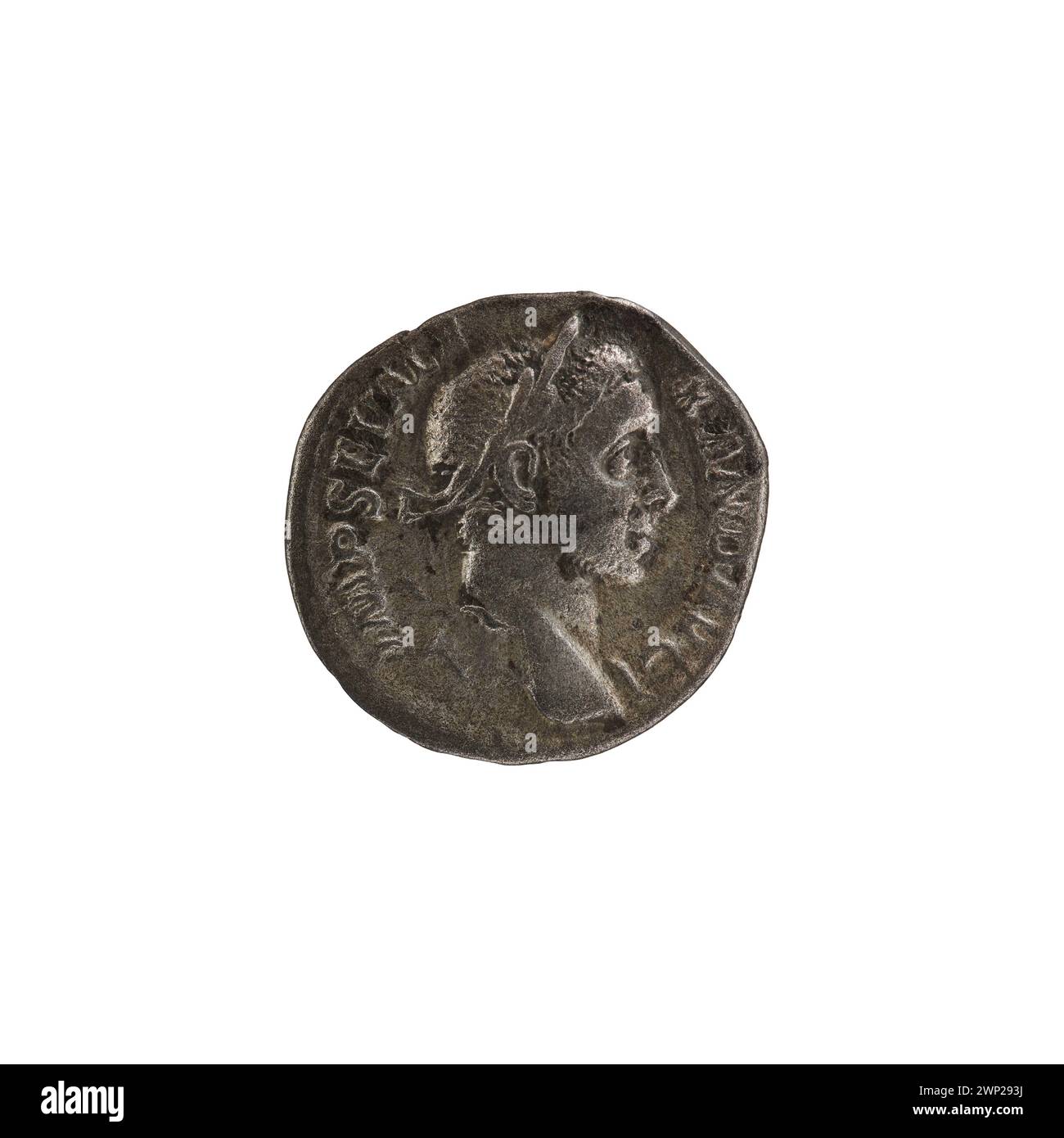 Silver denarius minted in 230 AD under Emperor Alexander Severus ...