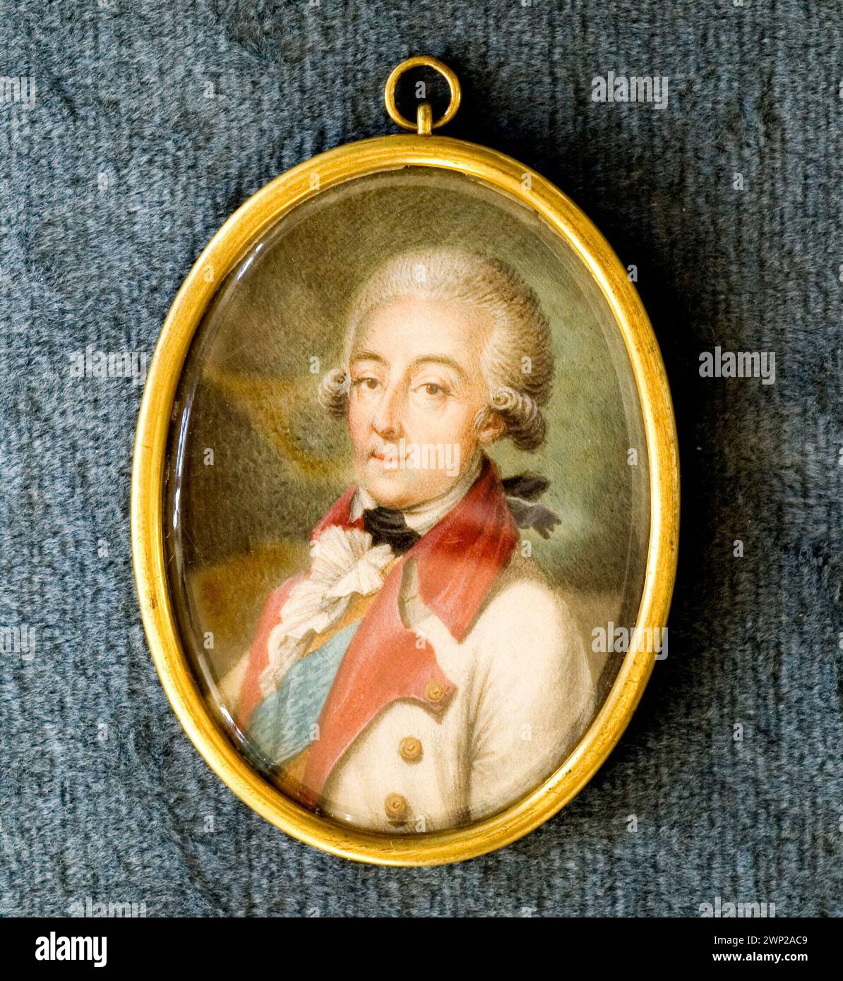 KSI  Adam Kazimierz Czartoryski (1734 - 1823), Genera Podolian lands, in the uniform of the Austrian Corps of the Galician nobility; Avigny, Karol D '(1760-1830); 1807 (1807-00-00-1807-00-00);Méyet, Leopold (1850-1912), Méyet, Leopold (1850-1912)-collection, aristocracy, gift (provenance), Polish miniatures, men, orders, politicians, portraits en trois-quarts, men's portraits Stock Photo