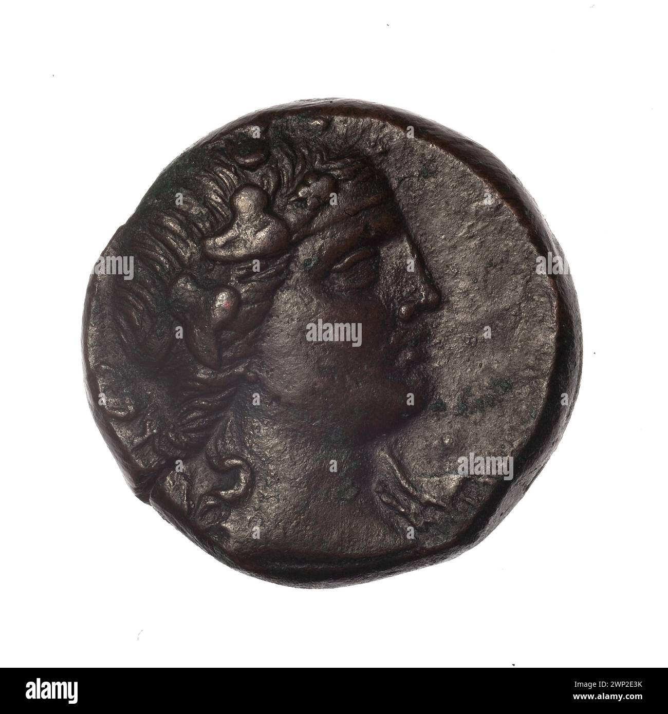 Bronze coin from Pantikapaion, late 2nd–1st century BC, featuring the ...