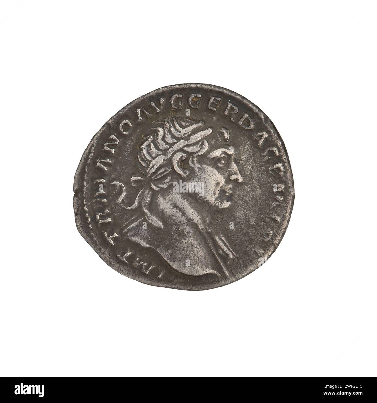 Denarius coin from 103-111 under Emperor Trajan (98-117), showing ...