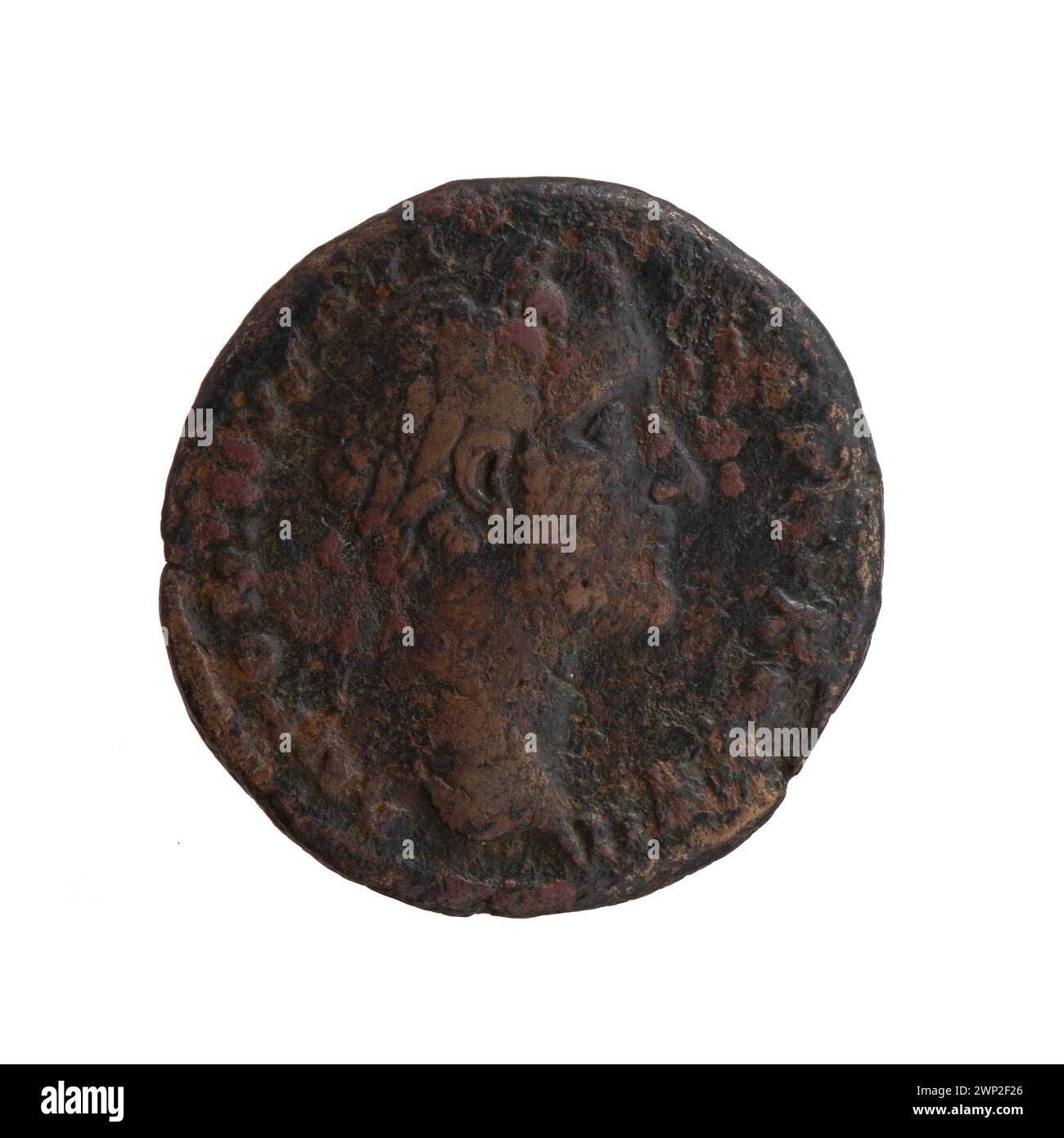 Coin With Inscription Roman as and dupondius coins from 158-159 CE under Emperor Antoninus ...