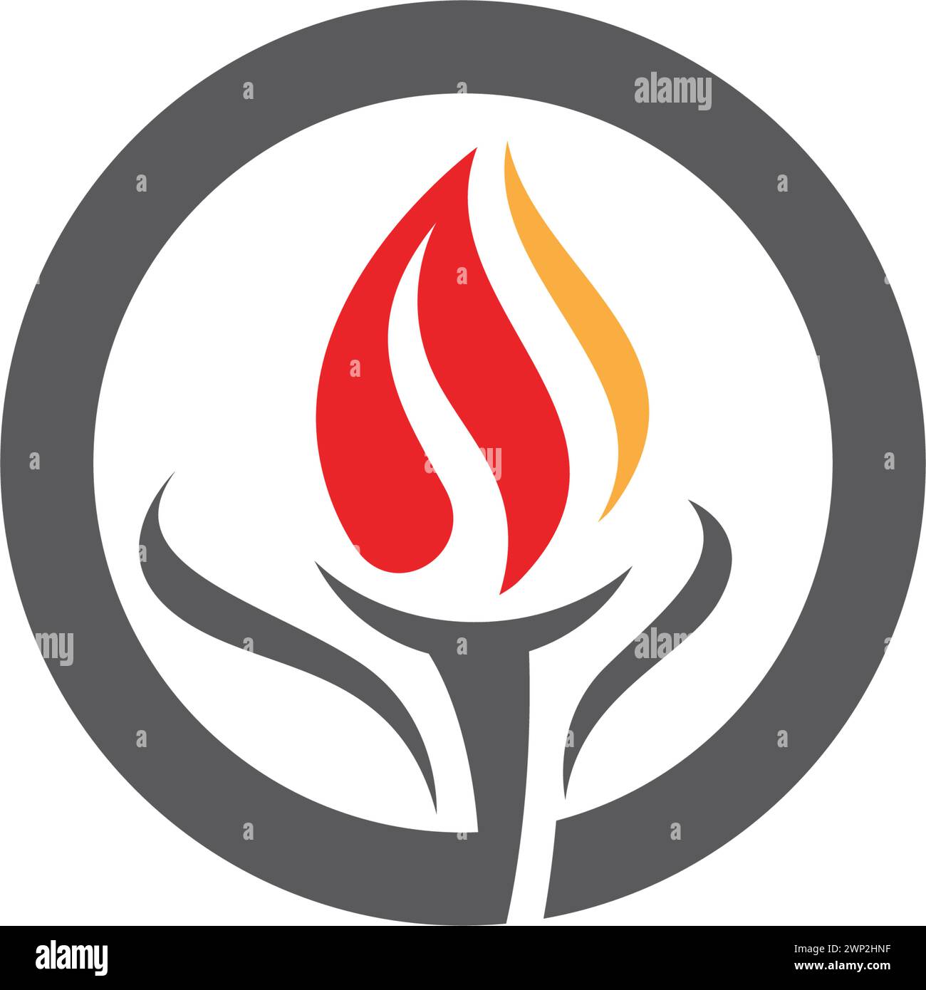 Fire flame Logo Template vector icon Oil, gas and energy logo concept ...