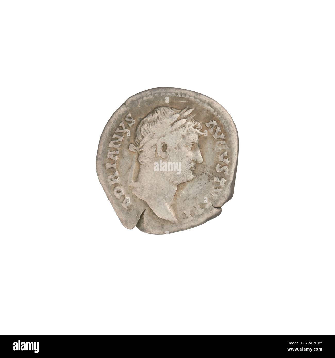 Hadrian-era denarius (128-132) showing Victoria with wings, heads, and ...