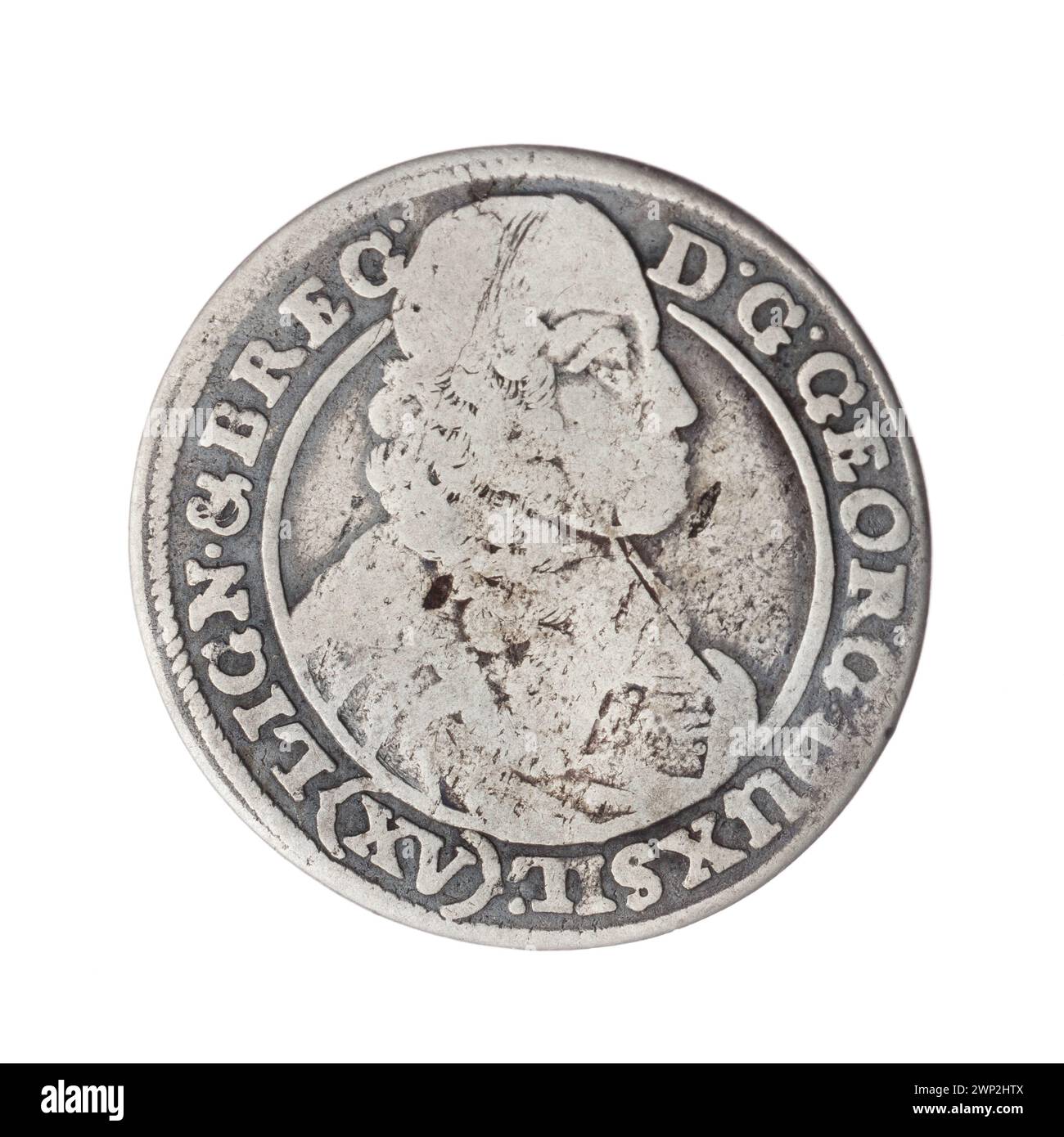 15 Krajcars coin from 1663 depicting Jerzy III, Prince of Brest and ...