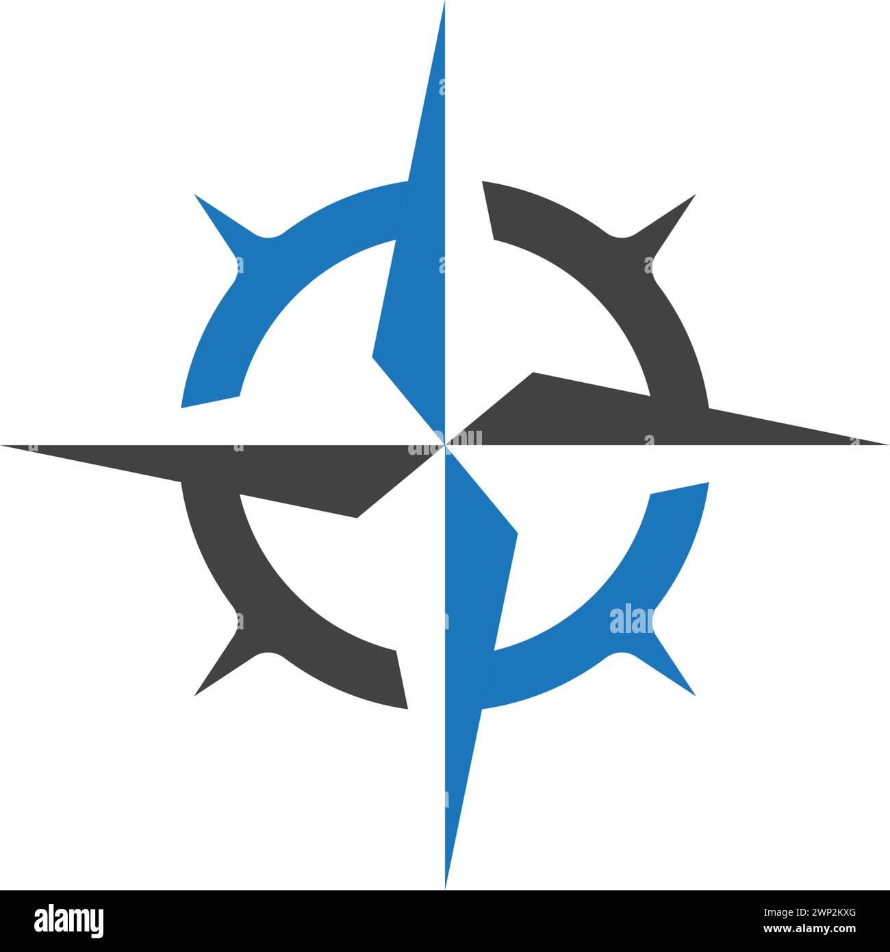 Compass Logo Template vector icon illustration design Stock Vector