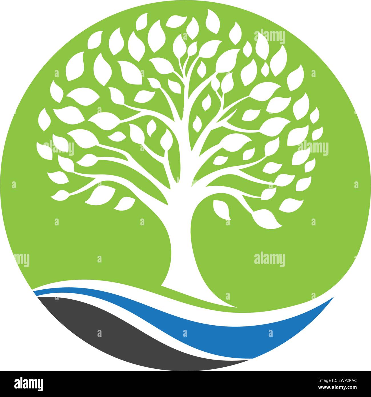 family tree logo template vector illustration Stock Vector Image & Art ...