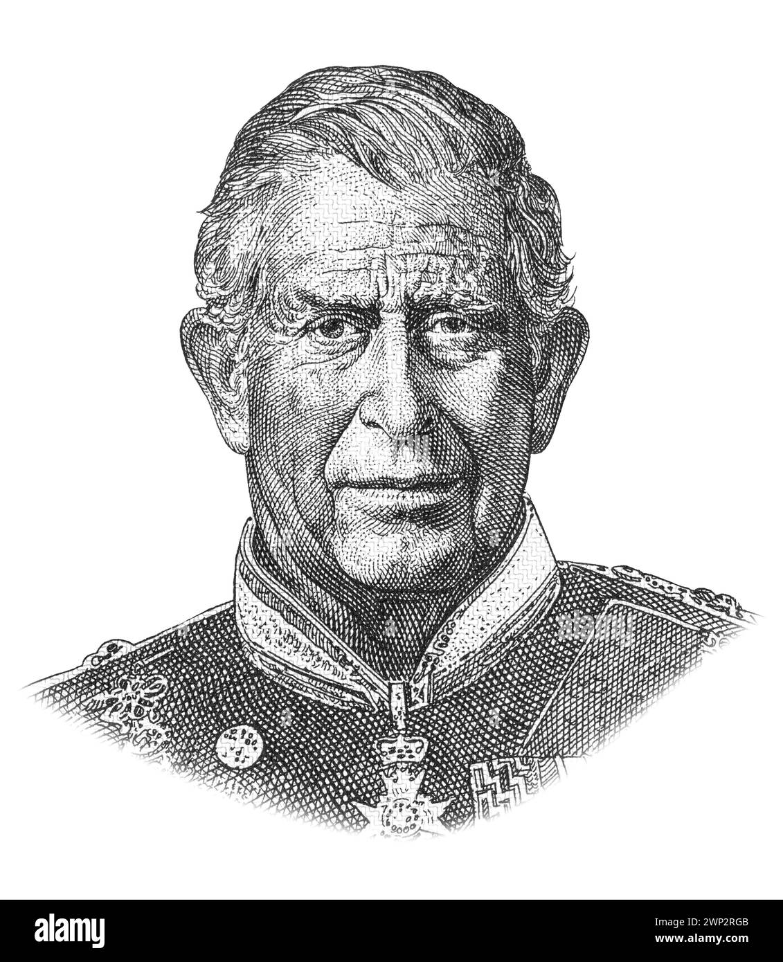 British banknote king charles Black and White Stock Photos & Images - Alamy