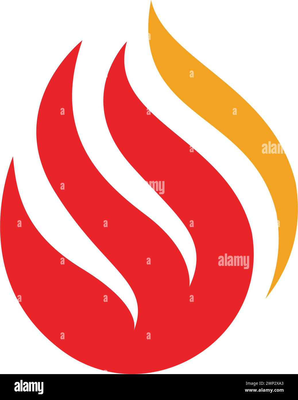 Fire flame Logo Template vector icon Oil, gas and energy logo concept ...