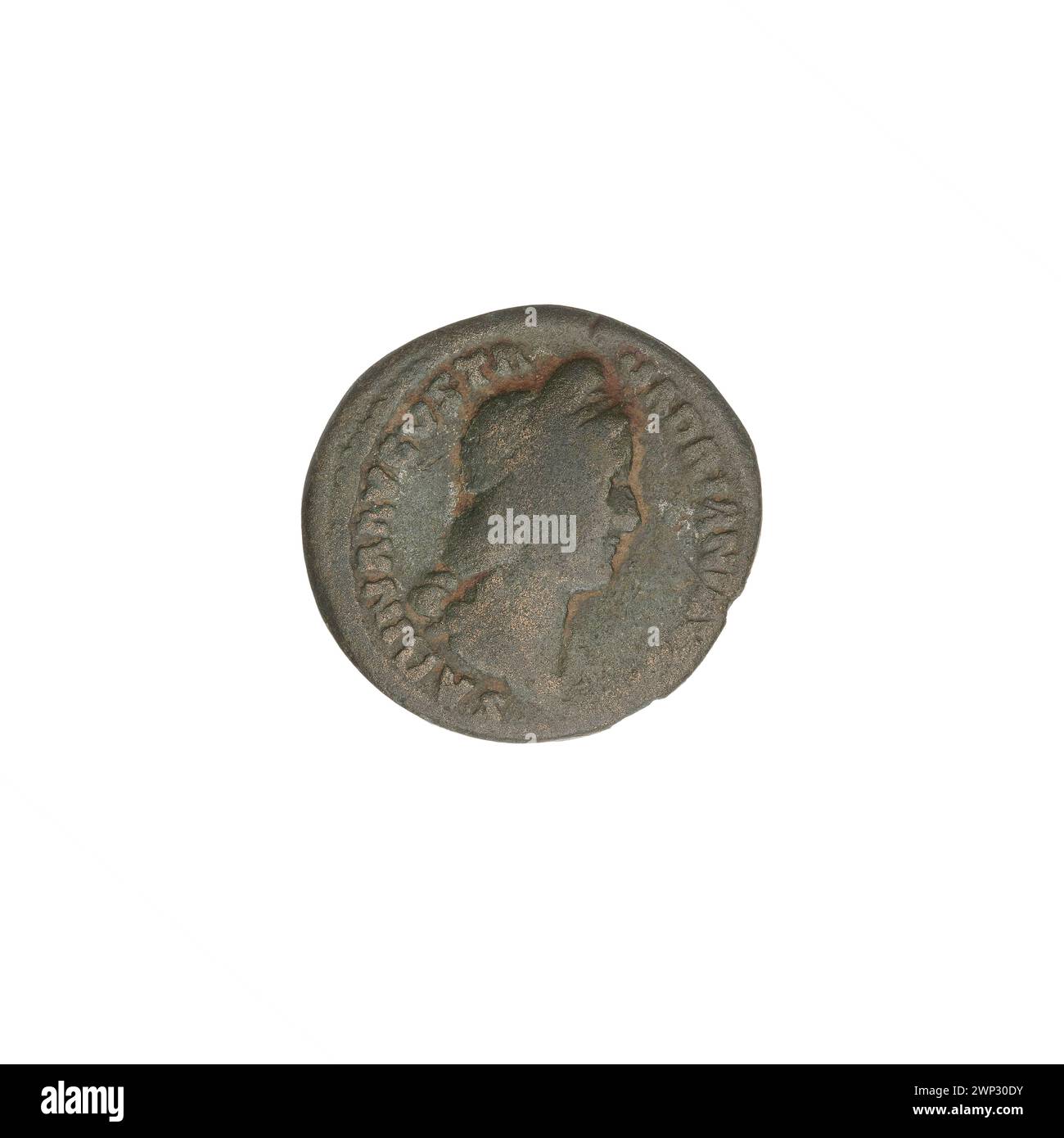 denarius; Hadrian (76-138; Roman emperor 117-138), Sabina (83-137; Roman Empress 117-137); 128-134 (128-00-00-134-00-00);Pudicitia (Personification), busts, veils Stock Photo