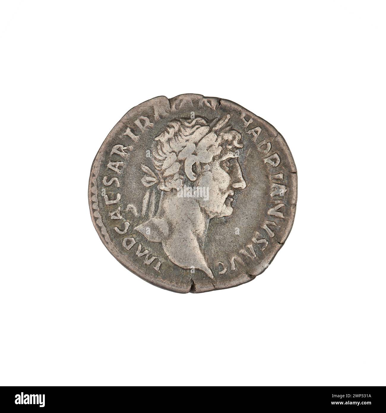 Silver denarius of Emperor Hadrian minted 119–122 featuring Mars ...