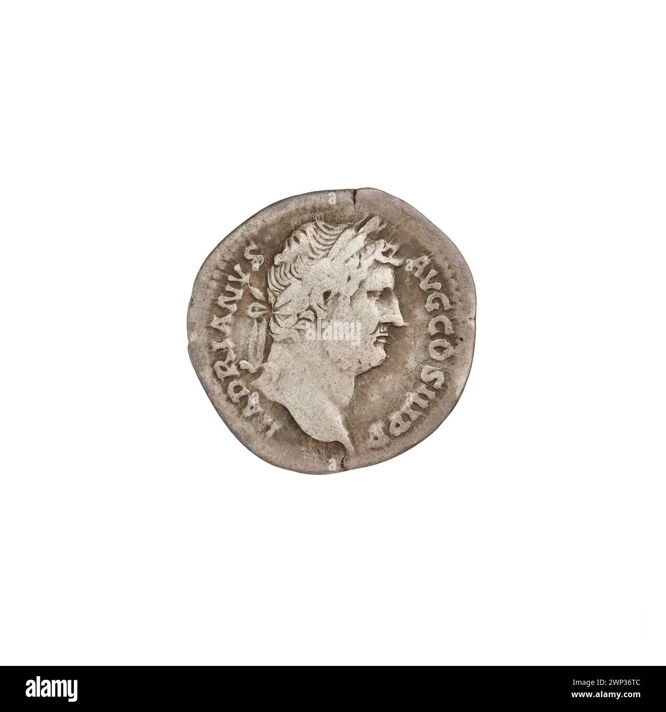 Denarius minted 134-138 AD under Hadrian depicting Egypt as a ...