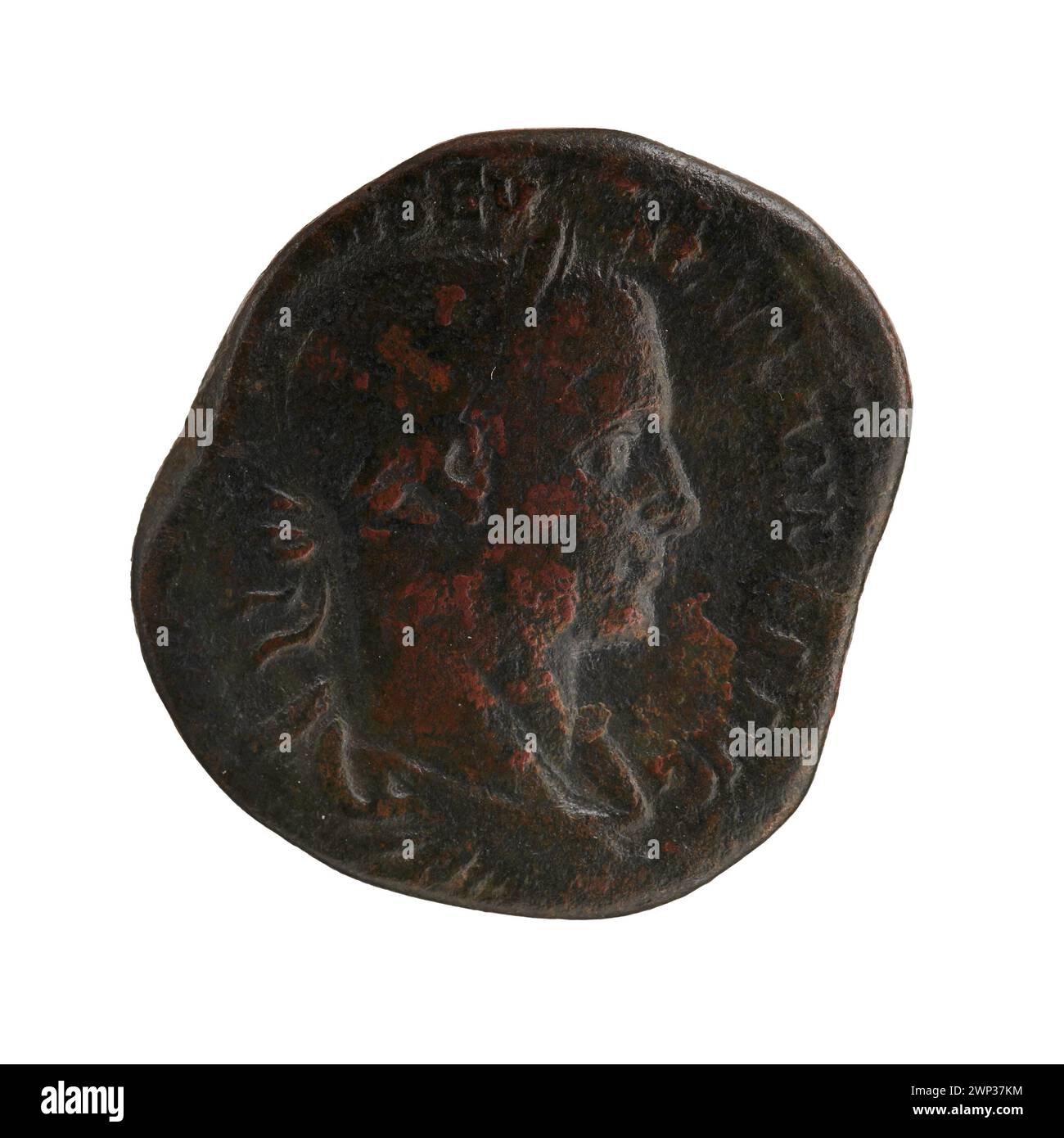 A sesterce coin from 226 CE, produced in Roman imperial mints ...