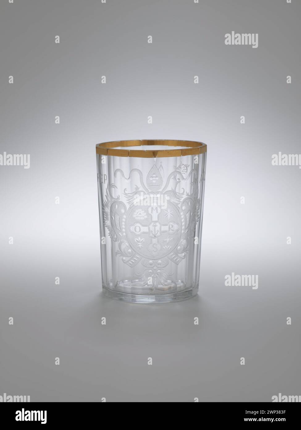A glass object from the late 18th century produced in a style similar ...