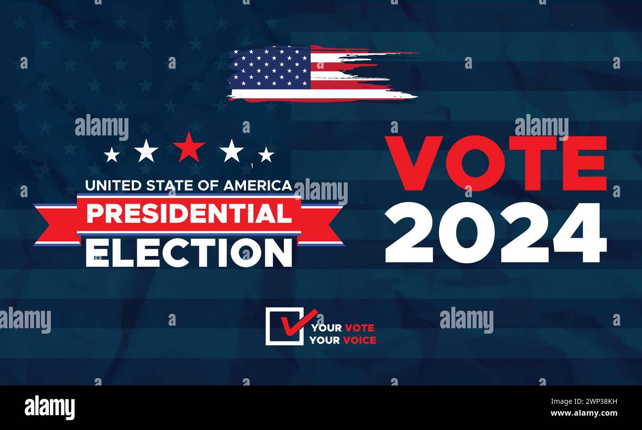 Vote 2024 Presidential election day in United States. Election 2024 USA