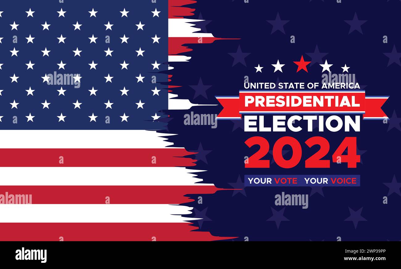 Vote 2024 Presidential election day in United States. Election 2024 USA