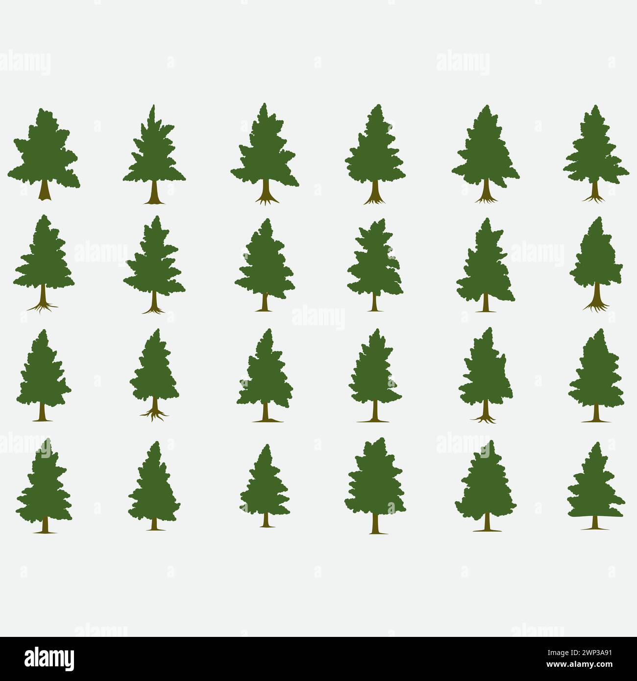 Collection of vector images of pine trees Stock Vector Image & Art - Alamy
