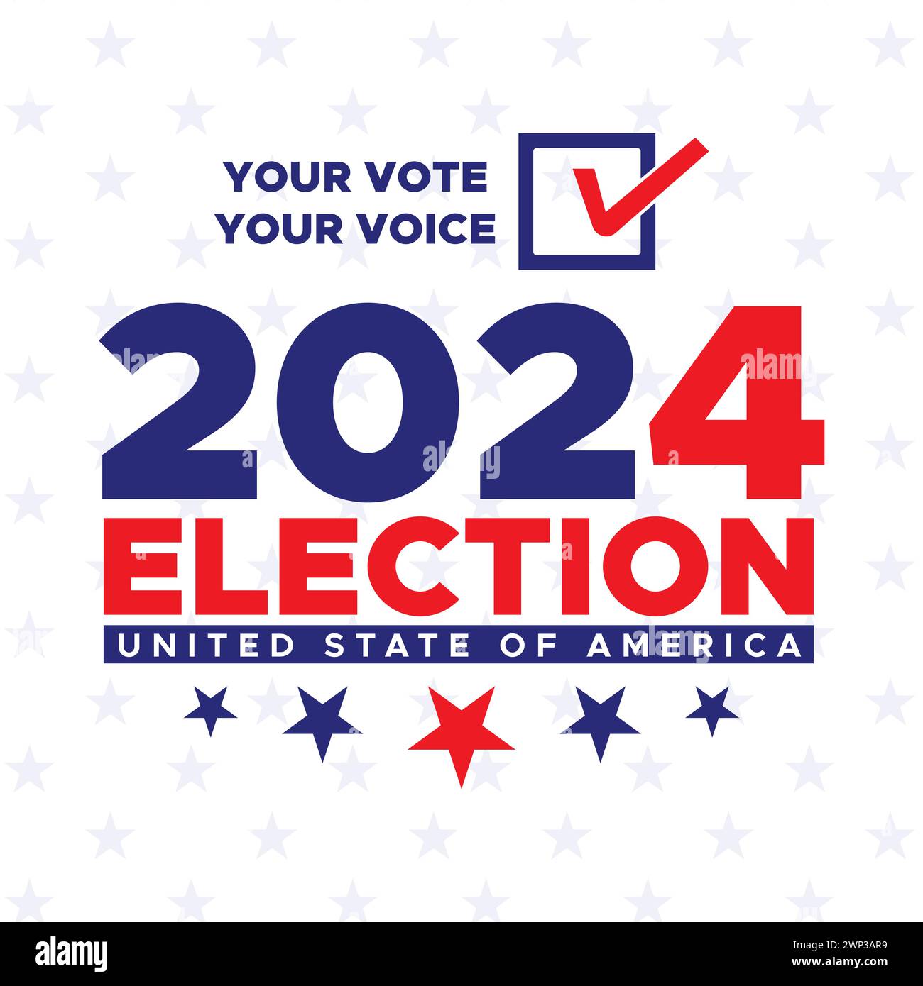 Vote 2024 Presidential election day in United States. Election 2024 USA
