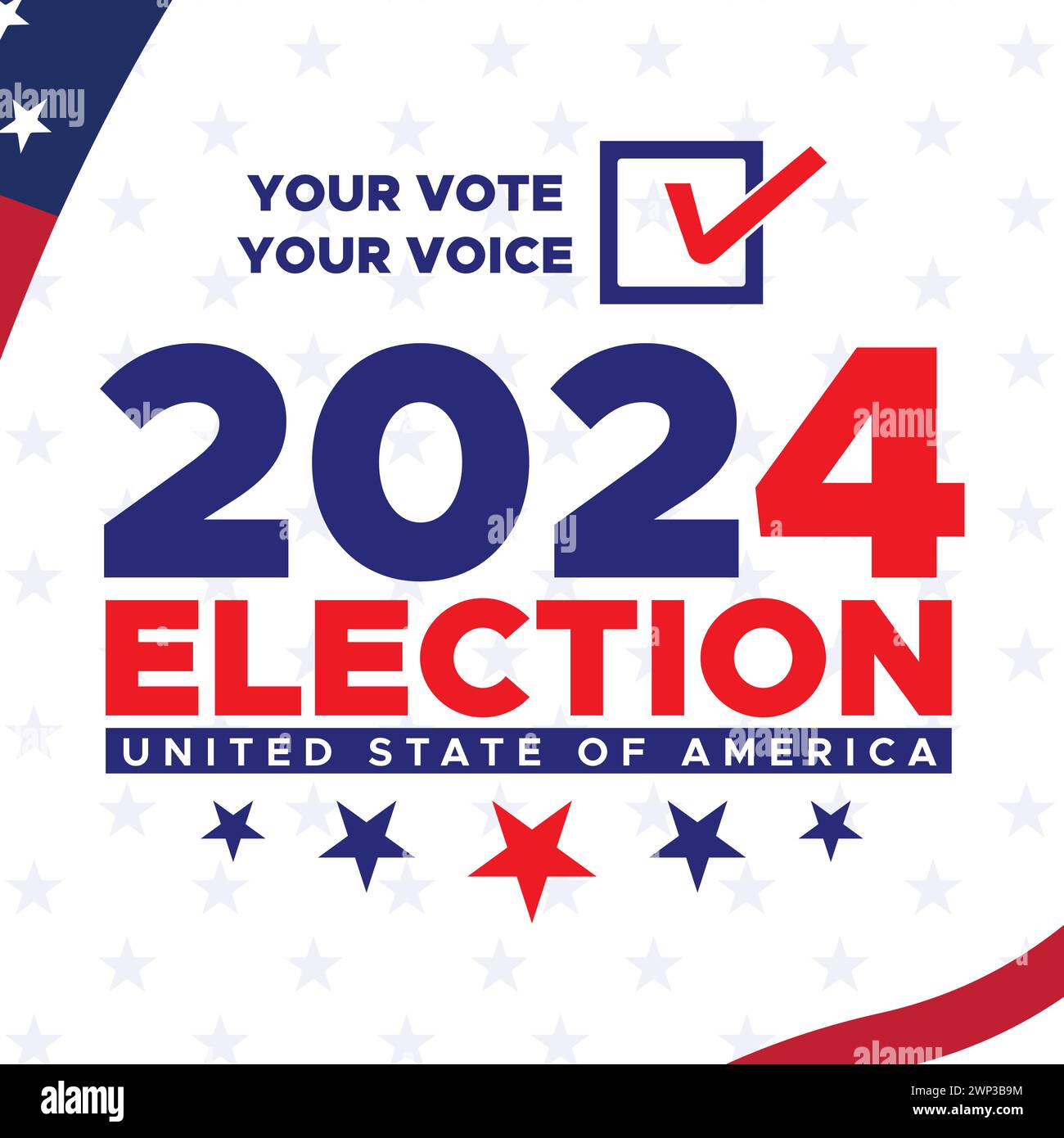 Vote 2024 Presidential election day in United States. Election 2024 USA