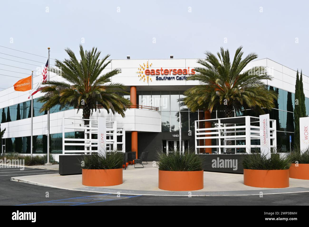 IRVINE, CALIFORNIA - 25 FEB 2024: The EasterSeals Southern California  building, where they offer resources to individuals and families living with a Stock Photo