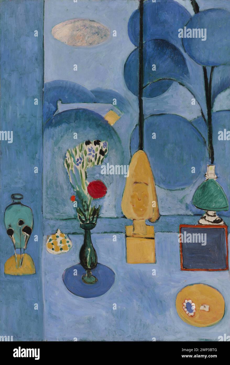Henri Matisse La glace sans tain (The Blue Window), 1913, Museum of — free download