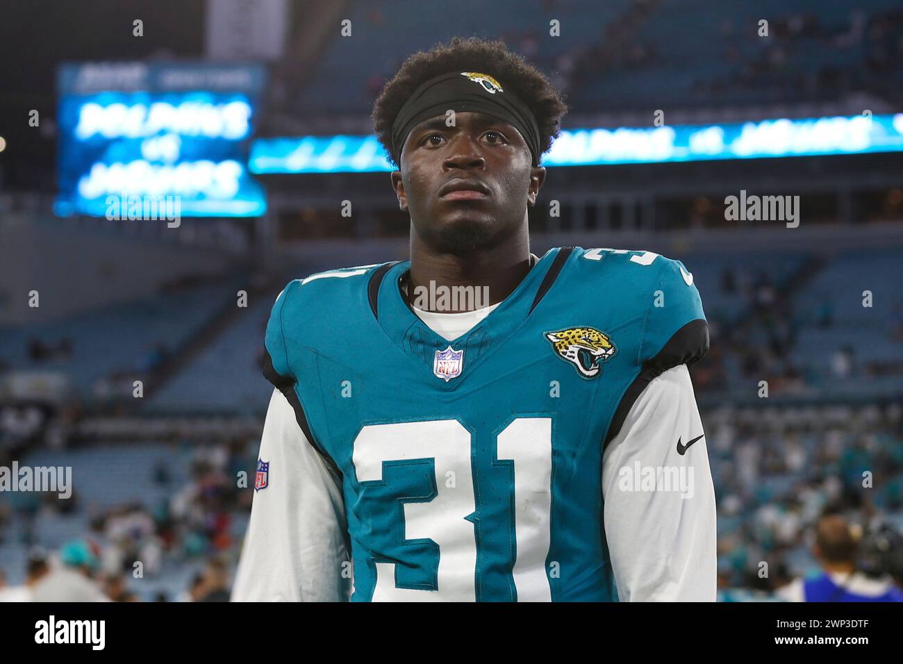 FILE Jacksonville Jaguars cornerback Darious Williams (31) leaves the