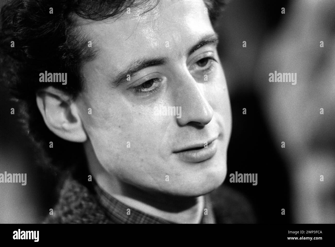 London, England 24th February 1983. Peter Tatchell portrait the Gay Rights campaigner seeks to be elected at the Bermondsey by election South London to the Labour party as a MP. 1980s HOMER SYKES Stock Photo