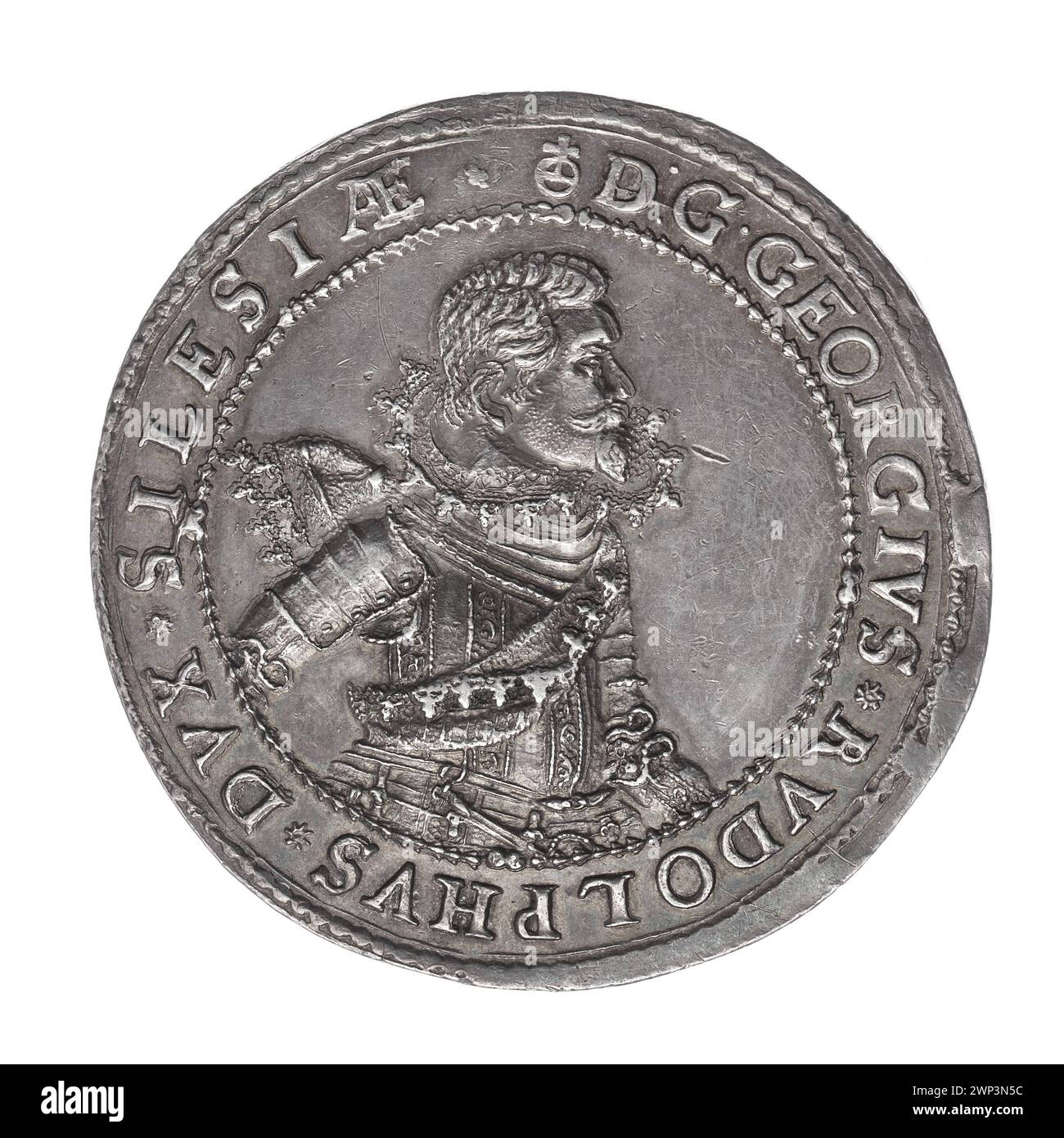 Thaler depicting Jerzy Rudolf, Prince of Legnica (1595-1653), in ...