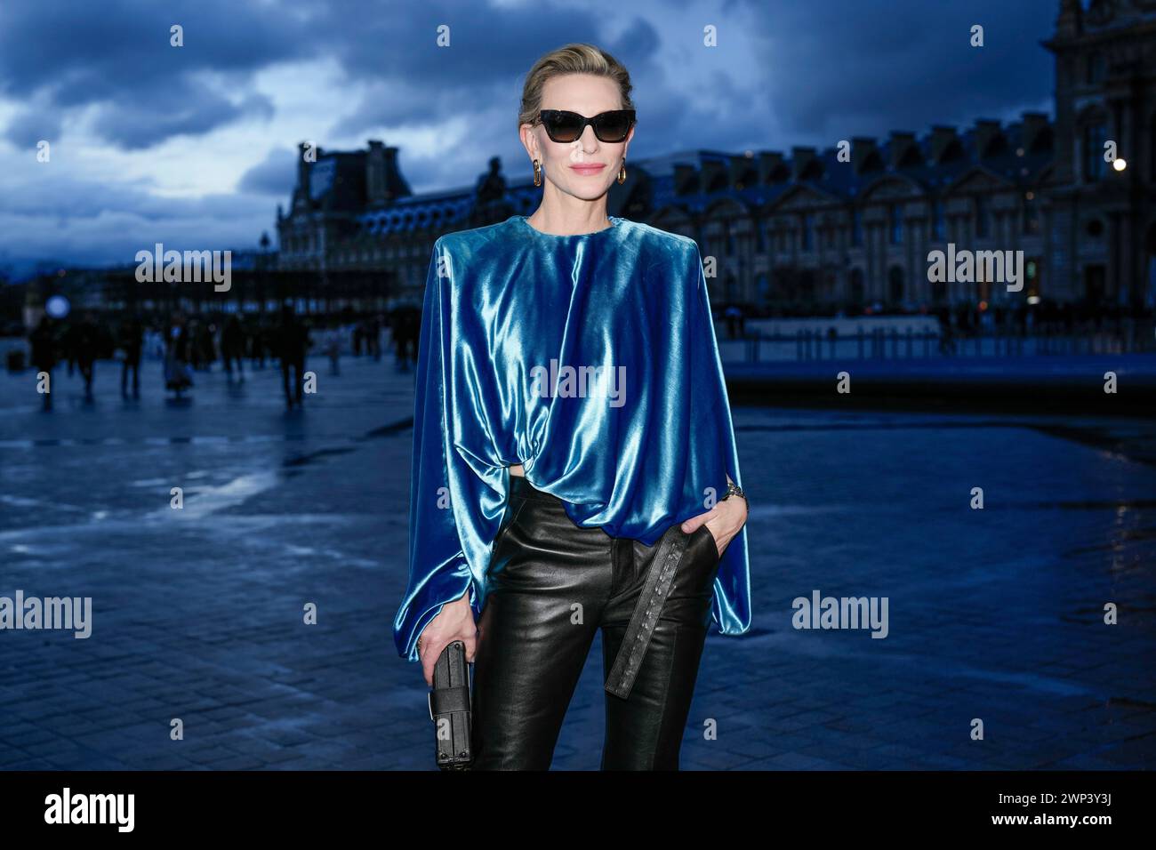 Cate Blanchett arrives for the Louis Vuitton Fall/Winter 20242025