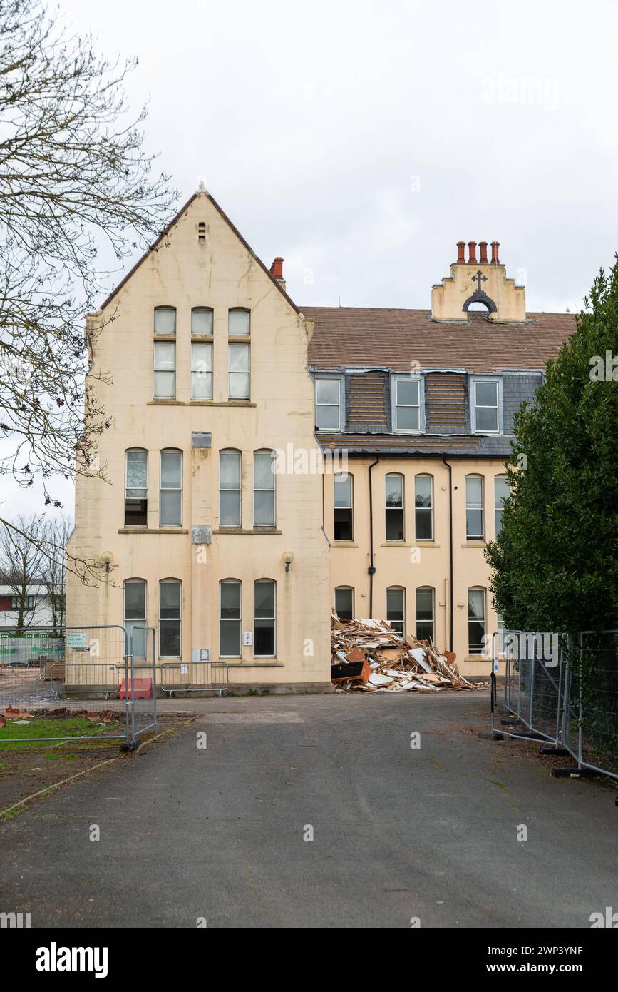Demolition of historic Nazareth House in Southend, Essex, former