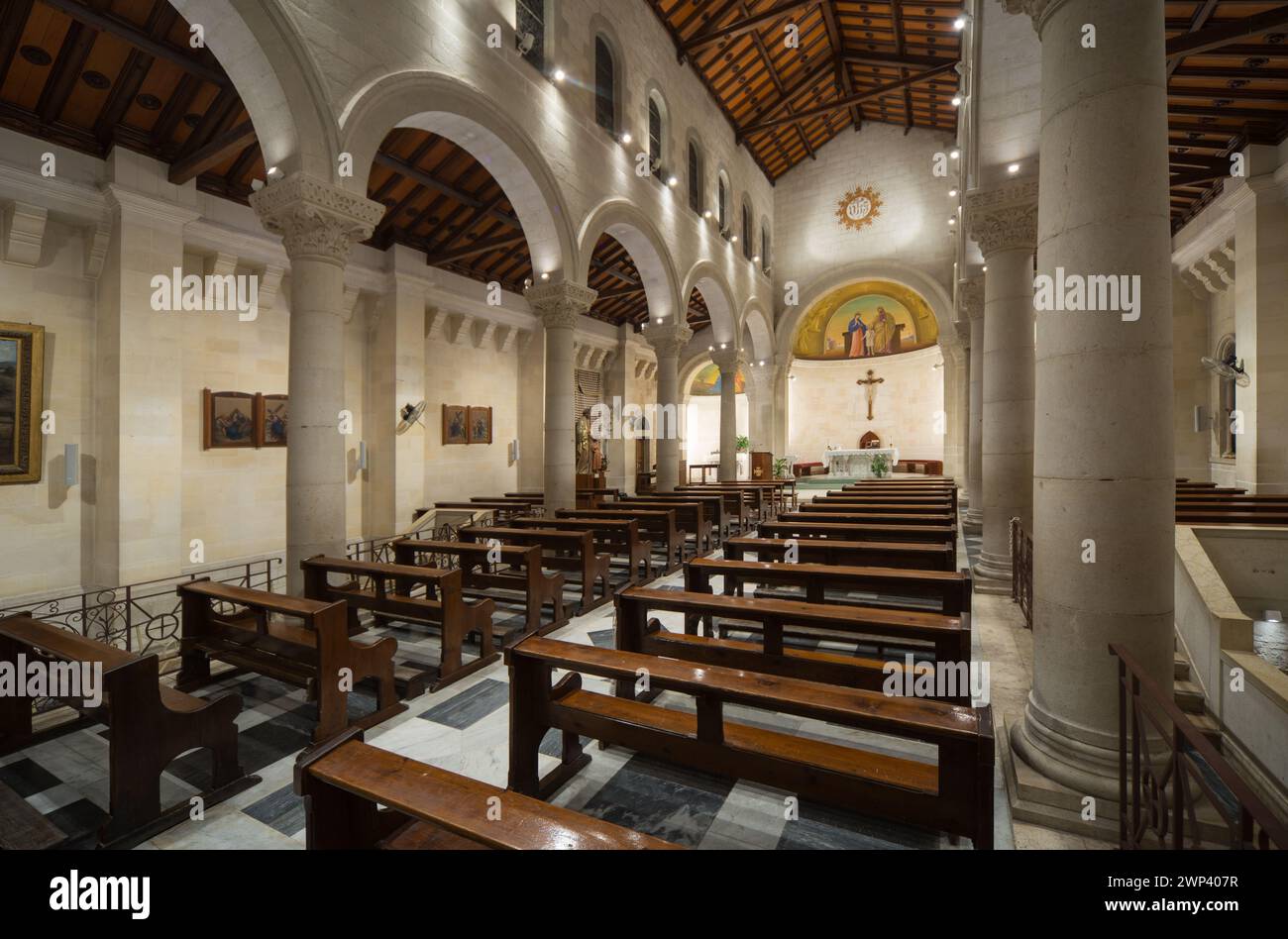 St. Joseph's Church, Nazareth, Israel Stock Photo - Alamy