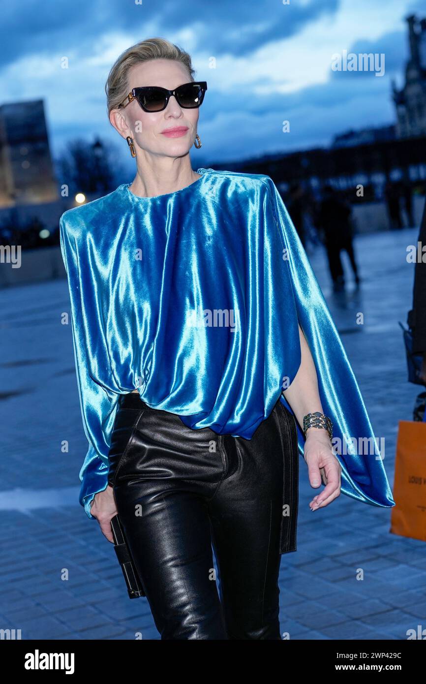 Cate Blanchett arrives for the Louis Vuitton Fall/Winter 20242025