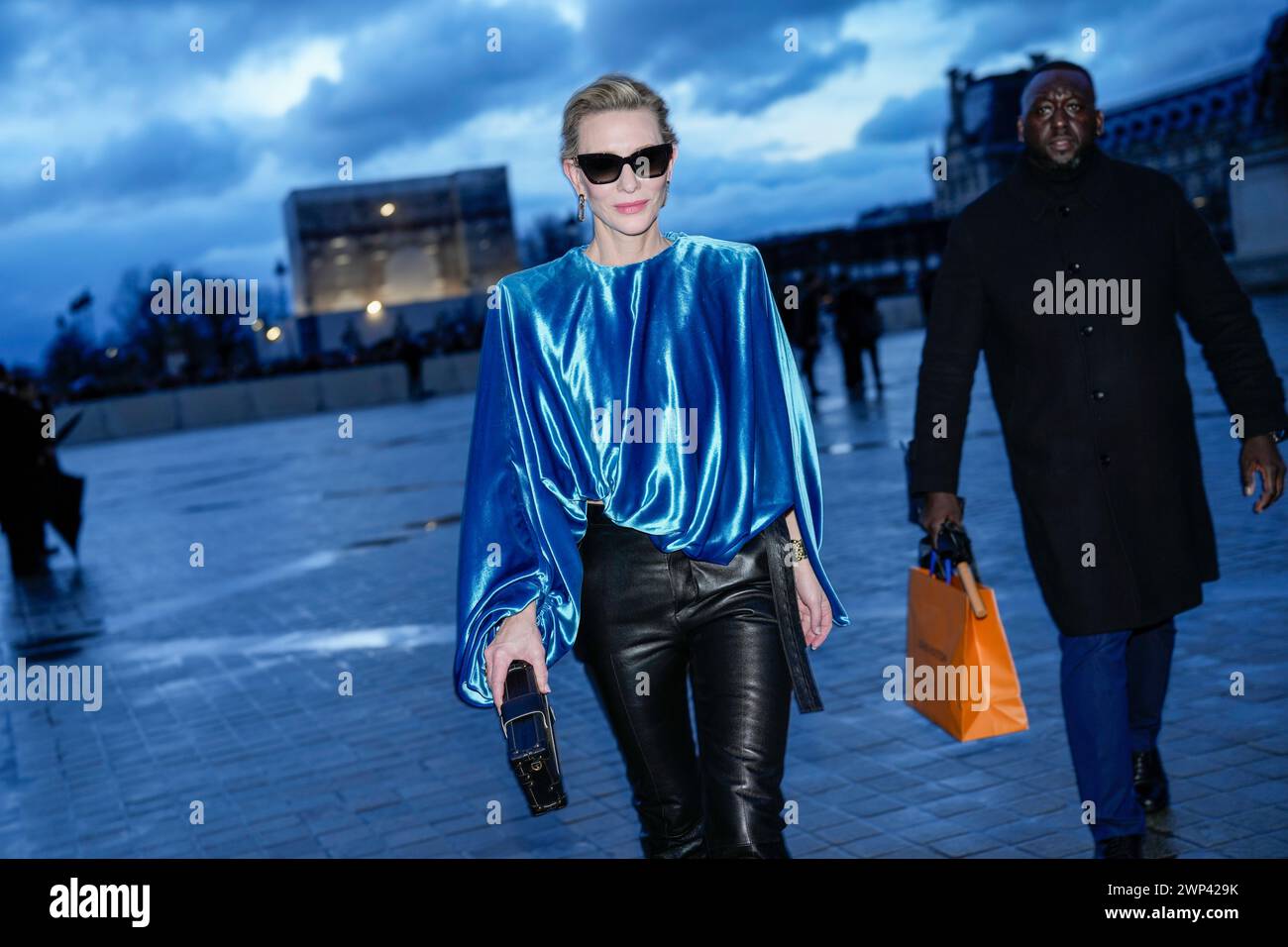 Cate Blanchett arrives for the Louis Vuitton Fall/Winter 20242025