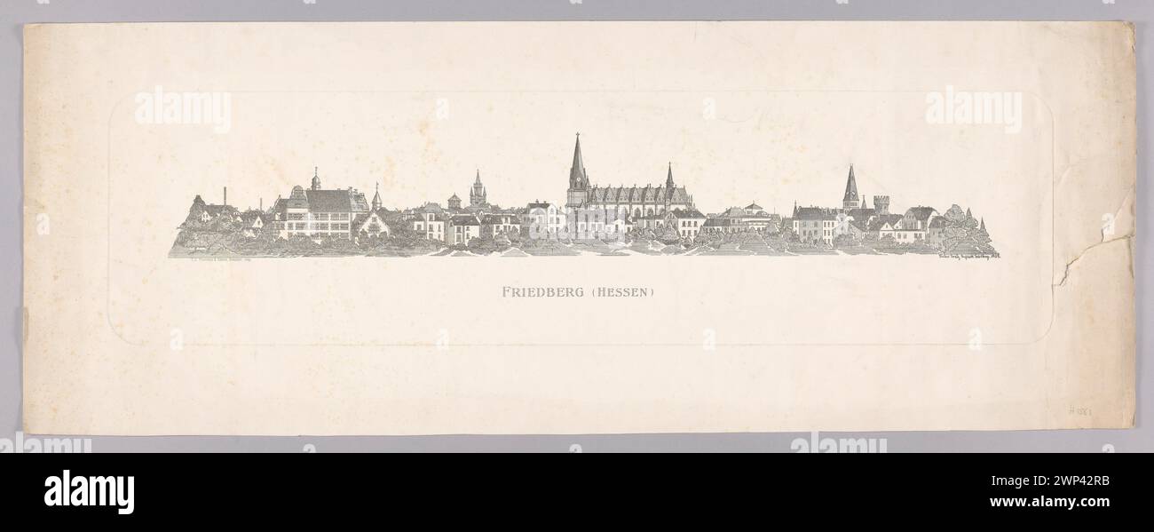 Friedberg (Hessen); Krantz, Hubert (Fl. Ca 1900-1910); 1902 (1902-00-00-1902-00-00); Stock Photo