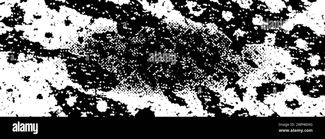 An abstract black and white halftone grunge texture background image ...