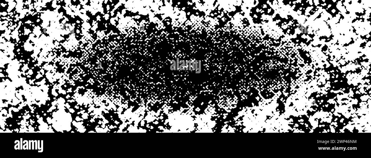 An abstract black and white halftone grunge texture background image ...