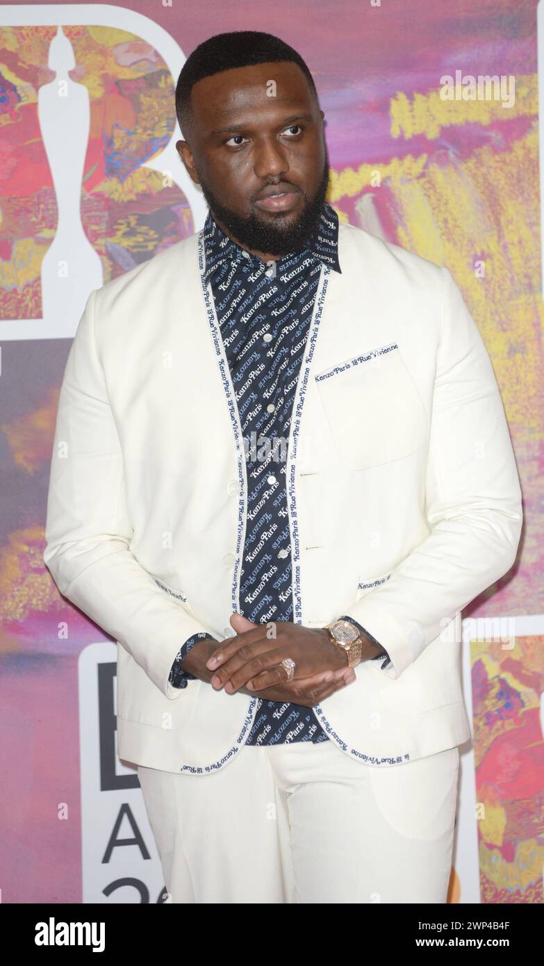 Photo Must Be Credited ©Alpha Press 078237 02/03/2024 Headie One at The BRIT Awards 2024 in London Stock Photo