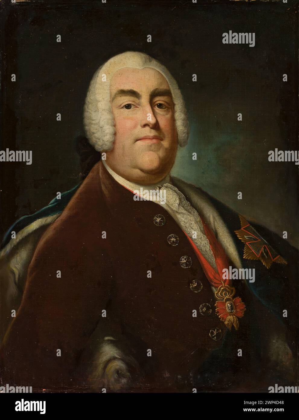 An 18th-century portrait of August III, Polish King and Saxon elector ...