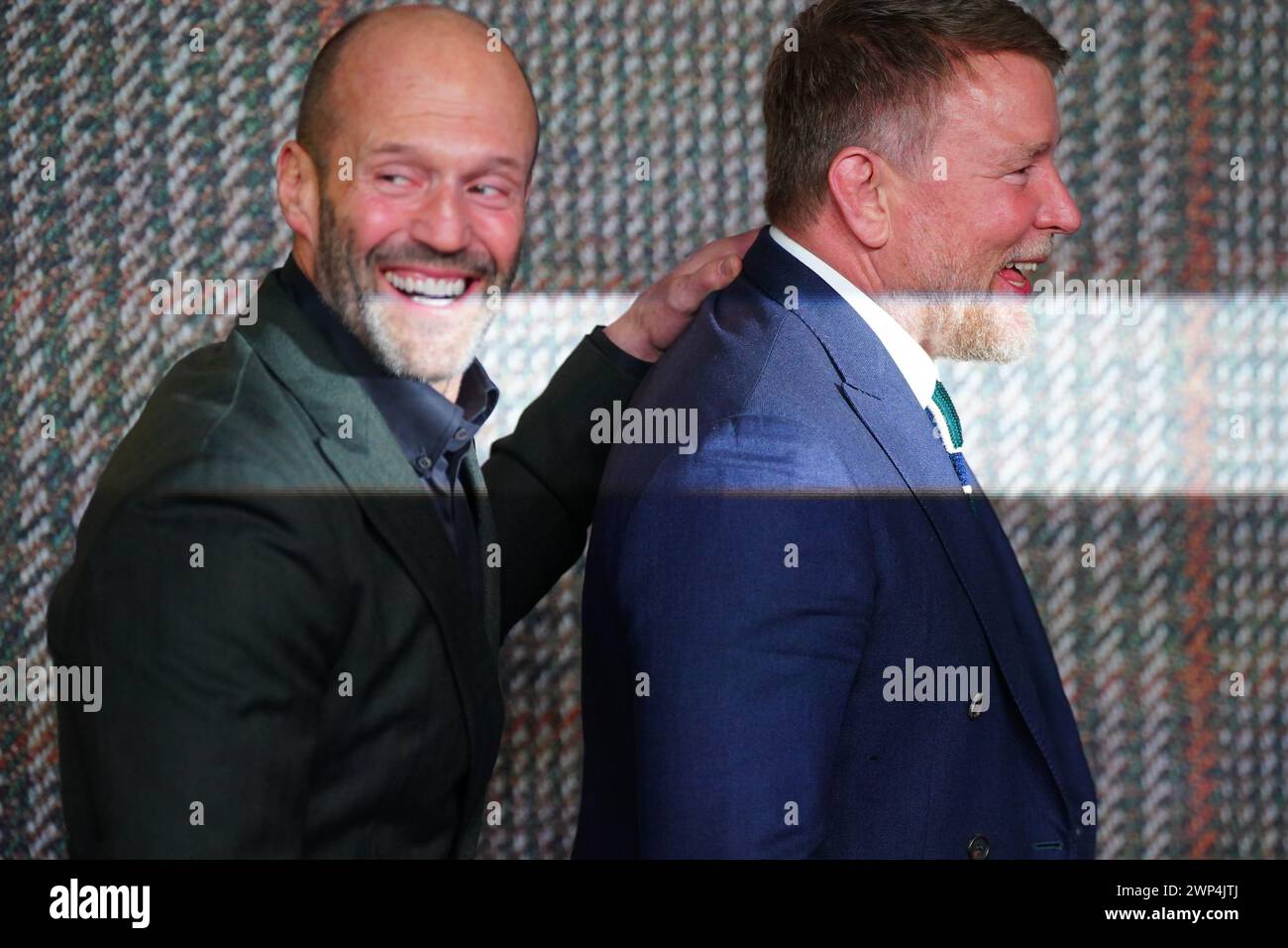 Guy Ritchie Statham Jason Statham and Guy Ritchie attending the premiere of Netflix series ...