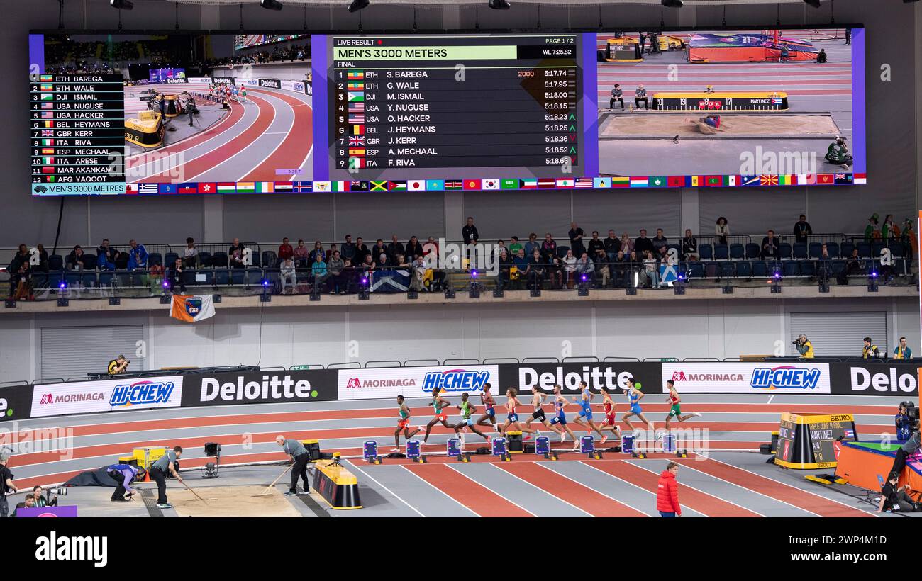 3000m men’s final at the World Athletics Indoor Championships, Emirates