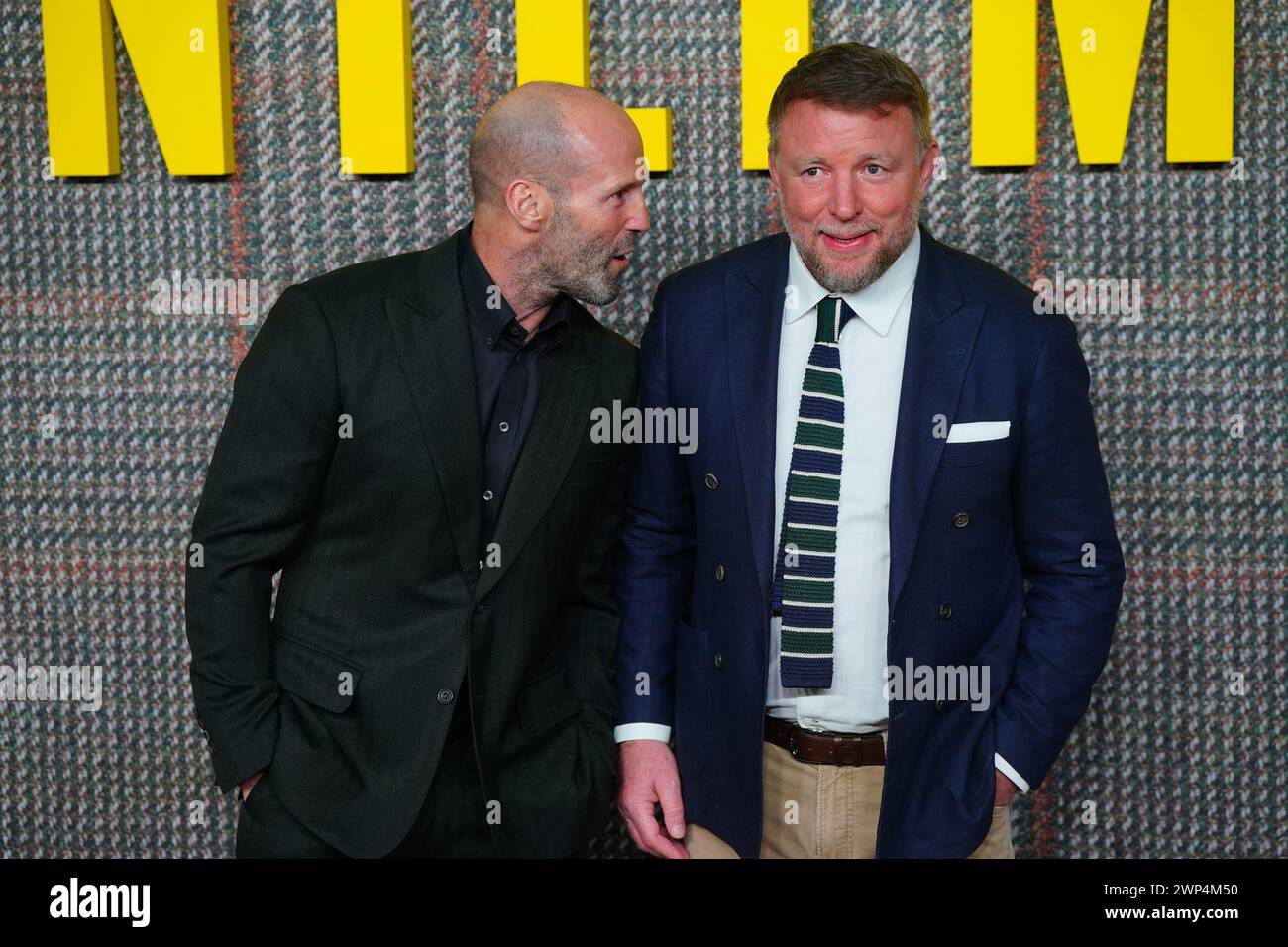 Guy Ritchie Statham Jason Statham and Guy Ritchie attending the premiere of Netflix series ...