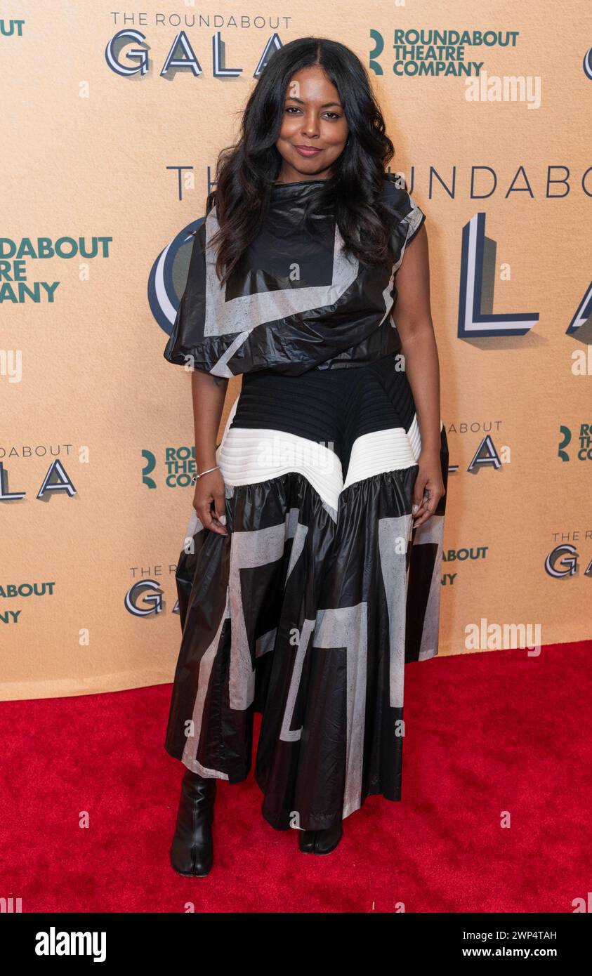 Adrienne Warren attends the Roundabout Theatre Company 2025 Gala at The ...
