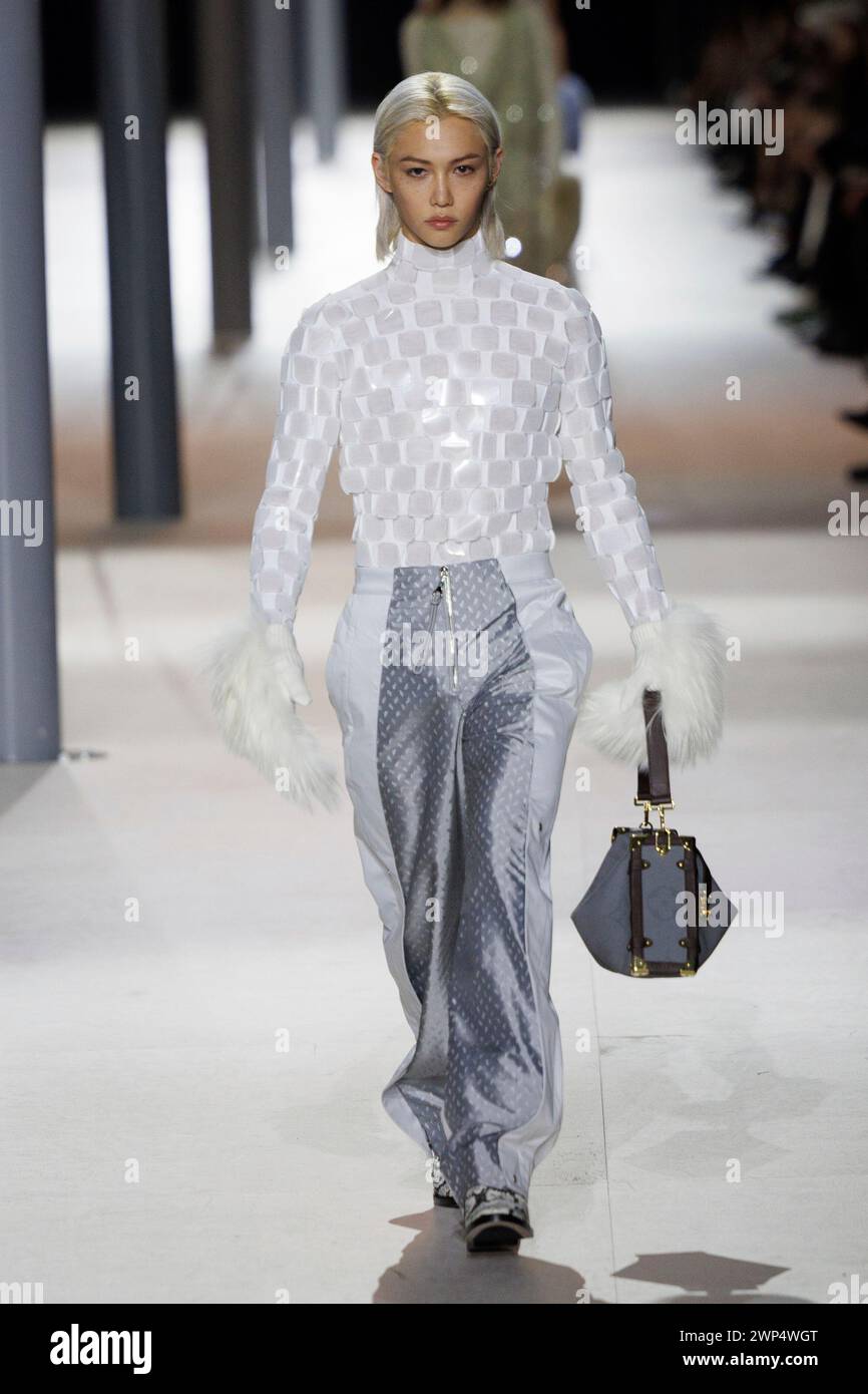 Felix Yongbok Lee wears a creation as part of the Louis Vuitton Fall ...