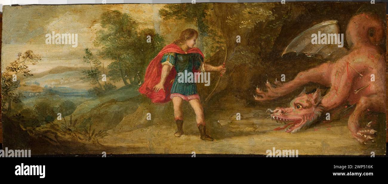 Circa 1625 Flemish painting depicting the mythological scene of Apollo ...