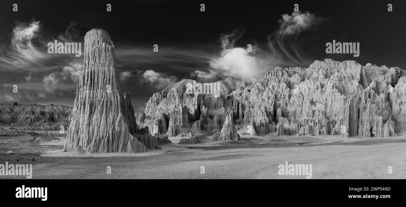 Panaca Formation, Cathedral Gorge State Park, Nevada, USA Stock Photo