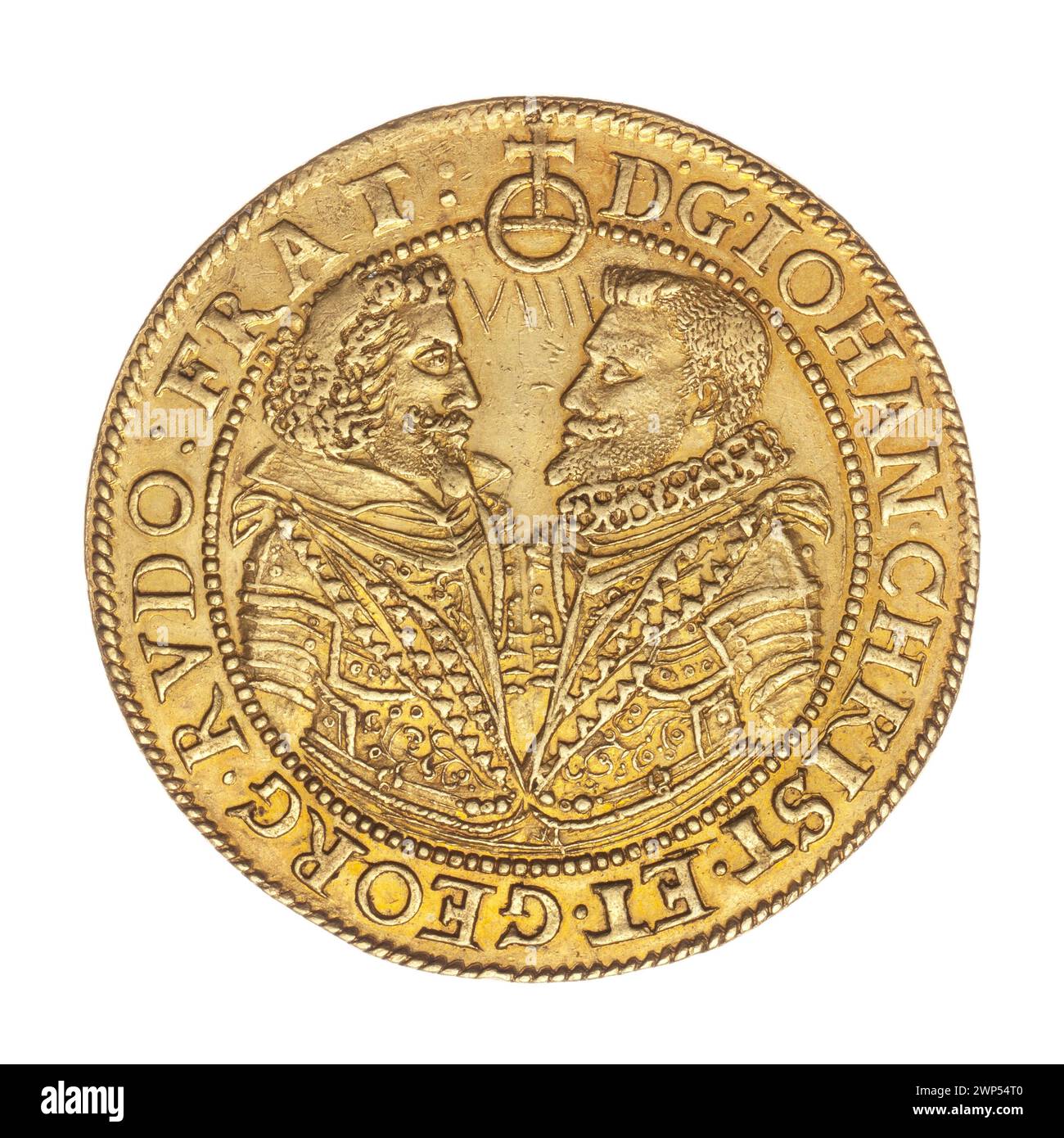 The 9 ducat Talara coin from 1617 depicts Princes Jan Christian of ...